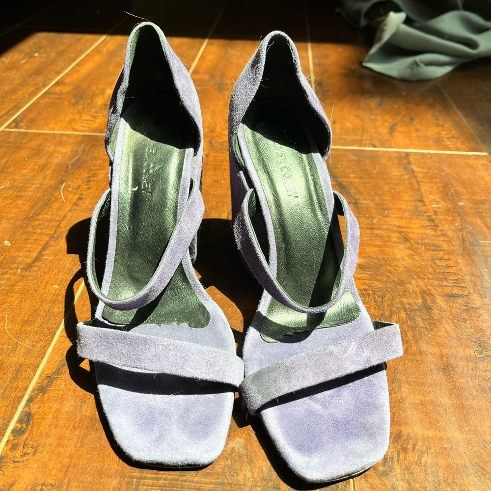 Rachel comey block heels purple size 6.5